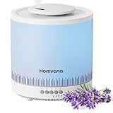 Homvana Luftbefeuchter Schlafzimmer, 1,8 L Top-Fill Kühlnebel Klein Luftbefeuchter für Baby Kinderzimmer, Pflanzen und Kinderheime, 3-in-1 Diffusor, Air Humidifier for Bedroom, Baby, Growbox, Pflanzen