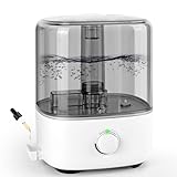 Luftbefeuchter Schlafzimmer 5L, Vankarr Ultraschall 28dB Leise Air Humidifier Top-Fill Raumluftbefeuchter mit 360° Drehbarer Düse, Luftfeuchtigkeit Erhöhen für Kinderzimmer Büro Baby Pflanzen